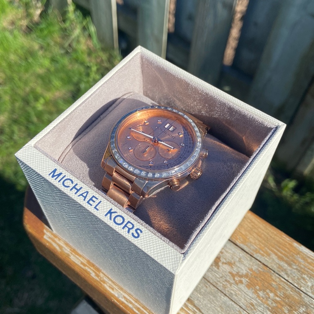 Michael Kors Rose Gold-Tone Watch